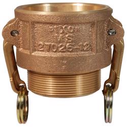 75-B-BR Dixon® Cam & Groove Type B Coupler x Male NPT 75-B-BR Brass Type B Coupler x Male NPT